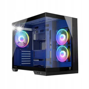 Obudowa gamingowa MODECOM Volcano Panorama APEX ARGB 3F MIDI szara - Obudowy komputerowe - miniaturka - grafika 1