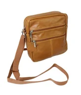 Torby męskie - Torba Męska Sórzana MAGRE (PL) Pionowa JANEK BIS De Lux Skóra Naturalna KARMELOWY 20 x 21 x 6 [cm] - miniaturka - grafika 1