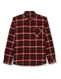 Replay Koszula męska regular fit, 030 Dk Red/Black/Grey/Nat.White, XL - Koszule męskie - miniaturka - grafika 1