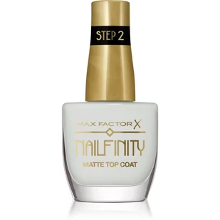 Max Factor Nailfinity Top Coat Matte 101 Velvet Curtain 12ml - Utwardzacze do paznokci - miniaturka - grafika 1