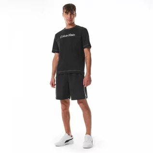 Spodnie sportowe męskie - Męskie spodenki treningowe Calvin Klein Men CK Icon 00GMF3S820 - czarna - grafika 1
