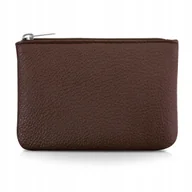 Portfele - TIESOME Portfel Damski PU Skóra Ciemnobrązowy Na Monety Mały Portmonetka - miniaturka - grafika 1