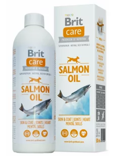 Brit Salmon Oil (100% olej z łososia), 500ml - Suplementy i witaminy dla psów - miniaturka - grafika 1