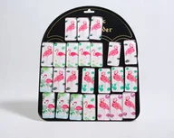 Magnesy - Magnesy na lodówkę do tablic szklane flamingi - miniaturka - grafika 1