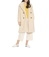 Płaszcze damskie - Kurtka damska Tommy Hilfiger Teddy Db Maxi płaszcz kożuch zimowy-XL - miniaturka - grafika 1