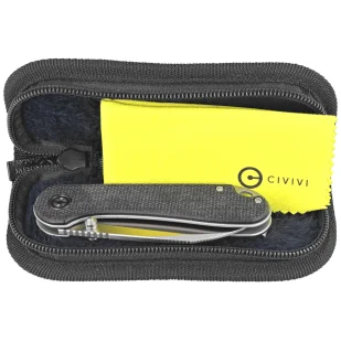 Nóż składany Civivi Elementum Wharncliffe Black Canvas Micarta, Satin Nitro-V (C18062AF-3) - Noże - miniaturka - grafika 8