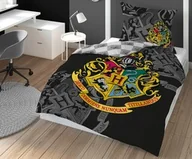 Pościel dla dzieci - Detexpol Pościel bawełniana 160x200 Harry Potter czarna HP 03 DC - miniaturka - grafika 1