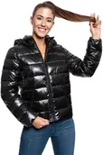 Kurtki damskie - Damska Kurtka Przejściowa Wrangler Short Puffer Black W4N1V0100-M - miniaturka - grafika 1
