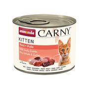 Mokra karma dla kotów - Megapakiet Animonda Carny Kitten, 24 x 200 g - Wołowina i indyk - miniaturka - grafika 1