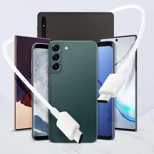 Oryginalny kabel Samsung USB-C do USB-C EP-DW767 do ładowania 1.8m 3A 25W / 45W Biały - Kable - miniaturka - grafika 1
