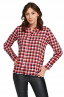 Koszule damskie - WRANGLER LS WESTERN SHIRT NAVY W5Z1OR114 XS - miniaturka - grafika 1