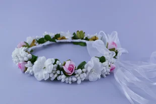 wianek komunijny 34 - Ozdoby do włosów - miniaturka - grafika 1