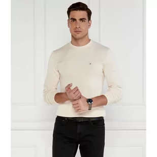 Calvin Klein Sweter | Classic fit | z dodatkiem jedwabiu - Swetry męskie - miniaturka - grafika 1