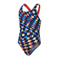 Stroje kąpielowe dla dziewczynek - Strój kąpielowy jednoczęściowy dziewczęcy na basen Speedo Allover - miniaturka - grafika 1
