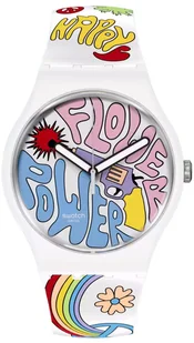 Zegarek Zegarek Swatch SO32W107 POWER OF PEACE - - Zegarki męskie - miniaturka - grafika 1