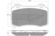 Klocki hamulcowe - KLOCKI HAMULC. JEEP GRAND CHEROKEE  05- TYŁ - miniaturka - grafika 1