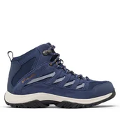 Buty trekkingowe damskie - Trekkingi Columbia Crestwood Mid Waterproof 2099861 Niebieski - miniaturka - grafika 1