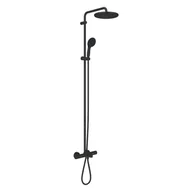 Zestawy prysznicowe - Grohe Vitalio Start - Zestaw prysznicowo-wannowy z termostatem, średnica 25 cm, 2 strumienie, czarny mat 269882431 - miniaturka - grafika 1
