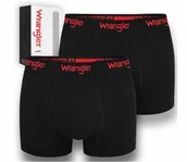 Majtki męskie - Bokserki męskie WRANGLER 2-pack rozmiar L czarne - miniaturka - grafika 1