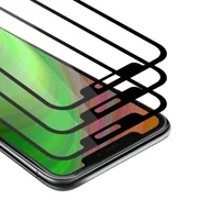 Etui i futerały do telefonów - Cadorabo 3x folia ochronna na cały ekran do Apple iPhone 13 w kolorze TRANSPARENTNYM z CZARNYM hartowanym zabezpieczeniem ekranu ze szkła pancernego - miniaturka - grafika 1