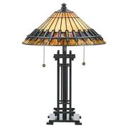 Lampy stojące - Quoizel Lampka stołowa witrażowa 2pł QZ/CHASTAIN/TL CHASTAIN QUOIZEL - miniaturka - grafika 1