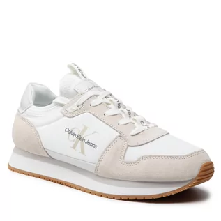 Sneakersy damskie - Calvin Klein Jeans Sneakersy Retro Runner 3 YM0YM00040 Bright White 02S - grafika 1