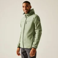 Kurtki i kamizelki sportowe męskie - Regatta Kurtka męska softshell przeciwdeszczowy Ossek Zielony, Rozmiar: 3XL - miniaturka - grafika 1