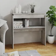 Konsole i sekretarzyki - vidaXL Stolik konsolowy, szarość betonu, 80x30x80 cm, płyta wiórowa vidaXL - miniaturka - grafika 1