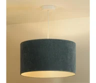 Lampy sufitowe - Duolla - Żyrandol na lince CORDUROY 1xE27/15W/230V jasny śr. 40 cm niebieski - miniaturka - grafika 1