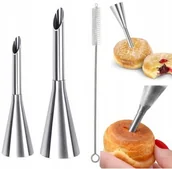 Dodatki do ciast w proszku - Igła Tylka Do Nadziewania Pączków Rurek Ciast Szpryca 2szt Czyścik - miniaturka - grafika 1