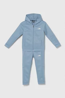 Dresy i komplety dla dziewczynek - The North Face dres dziecięcy EASY FZ SET kolor niebieski - grafika 1