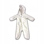 Pajacyki dla niemowląt - Biały pluszowy miś pajacyk Carter's 9mc 74 - miniaturka - grafika 1