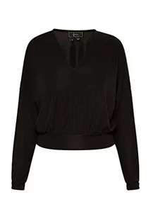 faina Damska koszula z długim rękawem Cropped 19526756, czarna, XS, czarny, XS - Koszule damskie - miniaturka - grafika 1