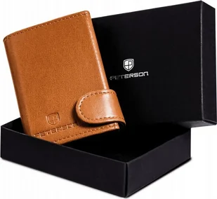 Peterson Skórzany portfel damski z podajnikiem kart - Peterson NoSize - Portfele - miniaturka - grafika 1