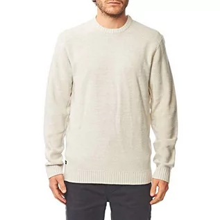 Bluzy męskie - Globe Bluza męska Spacer Sweater biały Milchmarmelade m GB01733018 - grafika 1