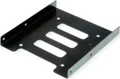 Akcesoria do komputerów stacjonarnych - Roline Adapter montażowy ROLINE, ramka 3,5 cala dla 1x 2,5 HDD/SSD, metal, czarny - miniaturka - grafika 1
