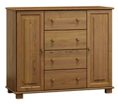 Komody - Komoda drewniana sosnowa nr40 g47 dąb - miniaturka - grafika 1