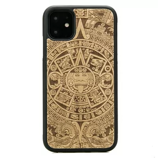 Bewood Drewniane etui iPhone 11 KALENDARZ AZTECKI ANIEGRE - Etui i futerały do telefonów - miniaturka - grafika 1