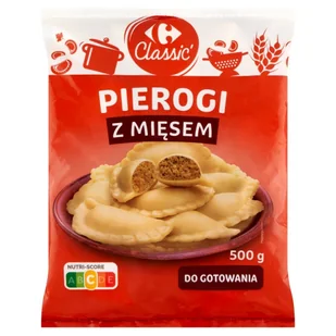 Carrefour Classic Pierogi z mięsem 500 g - Dania mrożone - miniaturka - grafika 1