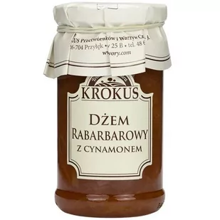 KROKUS Dżem rabarbarowy z cynamonem 235g - Konfitury, marmolady, powidła - miniaturka - grafika 1