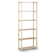 Szafy i regały magazynowe - B2B Partner Regał drewniany, 2100x750x400 mm, 6 półek 11048 - miniaturka - grafika 1