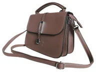 Torebki damskie - Brązowa Mała Listonoszka Damska Na Ramię, Modna Damska Torebka Z Klapą - miniaturka - grafika 1