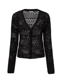 Swetry damskie - Noisy May Kardigan damski - NMLaika Kobiety czarny jednolity, XS - miniaturka - grafika 1