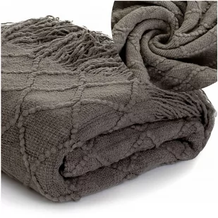 Koc 127 x 152 Bawełniano-Akrylowy Nasi 06 - Koce - miniaturka - grafika 1