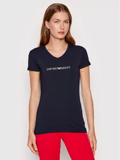 Koszulki i topy damskie - Emporio Armani Underwear T-Shirt 163321 2R227 00135 Granatowy Regular Fit - grafika 1