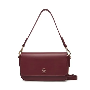 Torebka Tommy Hilfiger Th Icon Conv AW0AW17677 Bordowy - Torebki damskie - miniaturka - grafika 1
