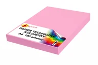 Szkolne artykuły papiernicze - Papier techniczny A4 220g różowy landrynkowy 50 arkuszy - miniaturka - grafika 1