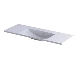 Umywalka meblowa Oristo Amelia 120 cm prostokątna biały połysk UME-AM-120-92-C-BO - Umywalki - miniaturka - grafika 1