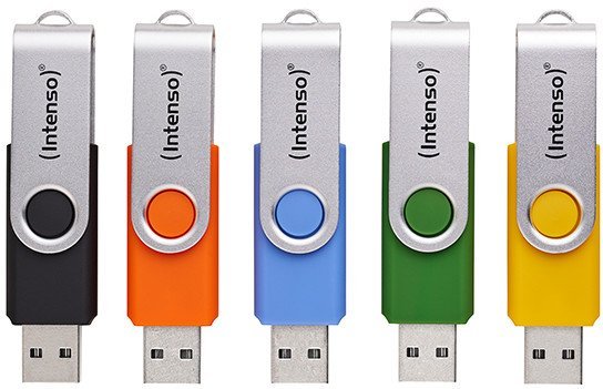 Intenso Office Line 16GB USB Stick 3.2 Multipack x5 bunt 3543575