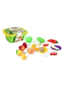 Zabawy w naśladowanie dorosłych - MGM Kosz z owocami do krojenia - 3+ - miniaturka - grafika 1
